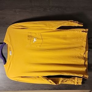 PINK victoria secret long sleeve tshirt. Gold color